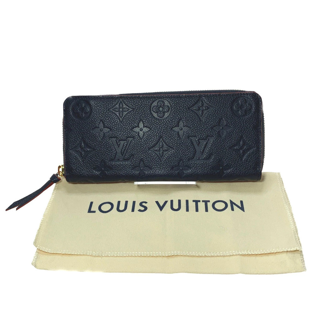 LOUIS VUITTON Portefeuille Clemence Marine Blue Rouge